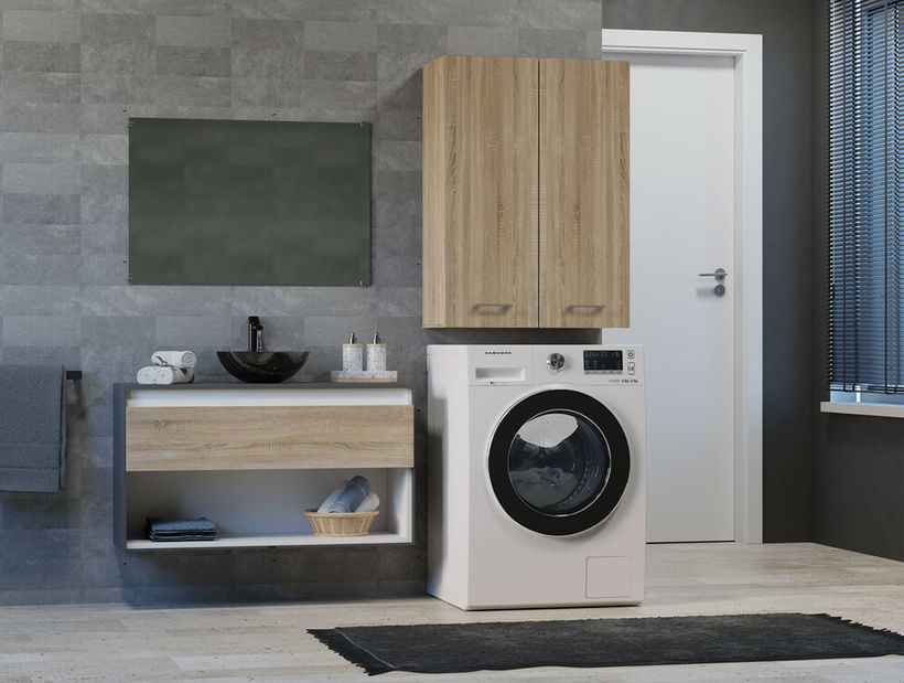 Zidni kupaonski ormarić Perdieron 2 (hrast sonoma)