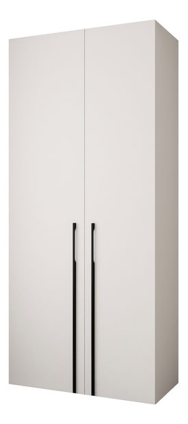 Ruhásszekrény 110 cm Carmela 40-3 (fehér + fekete)