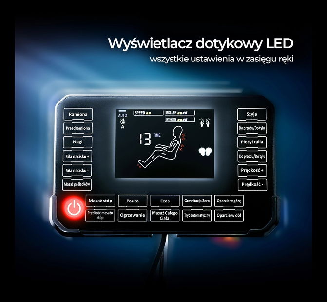 Masažna fotelja Visita Max (siva) 