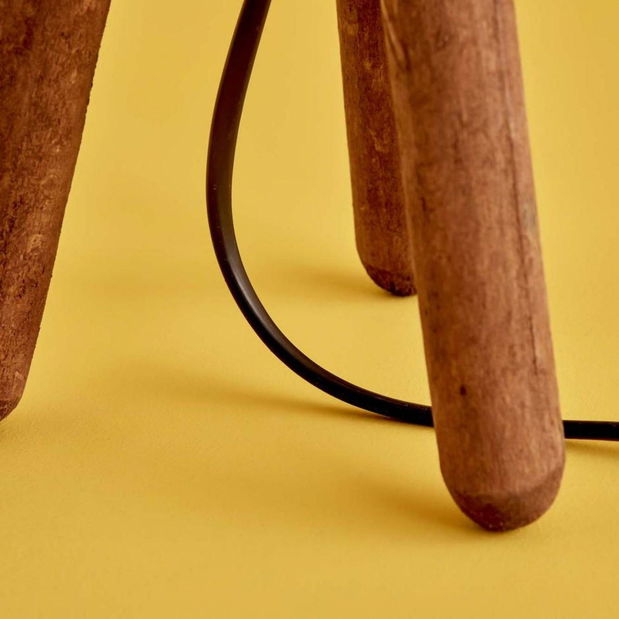 Asztali lámpa Woodarella 4 (krém + természetes)