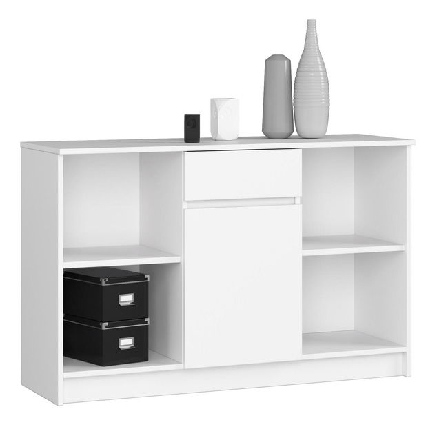 Masă PC de colț Bahar (alb)