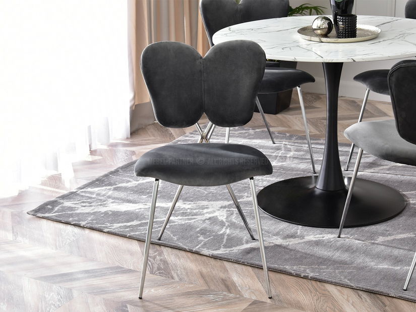 Stolička Wrangler (grafit + chrómová)