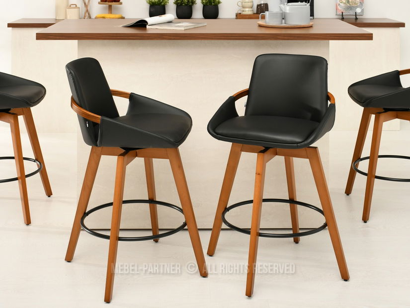 Scaun Heike (nuc închis + nuc)