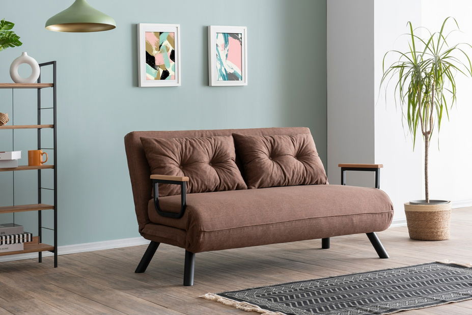 Sofa futon Sandy (svijetlosmeđa)
