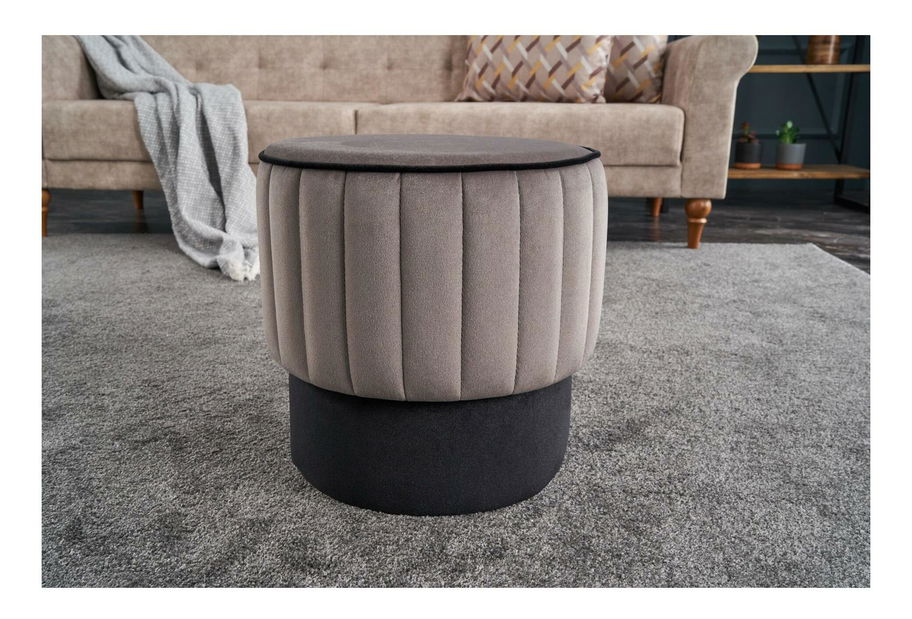 Taburete Dolphie (gri + negru)