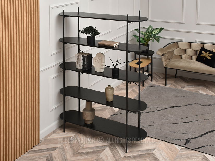 Regál Linde (fekete)