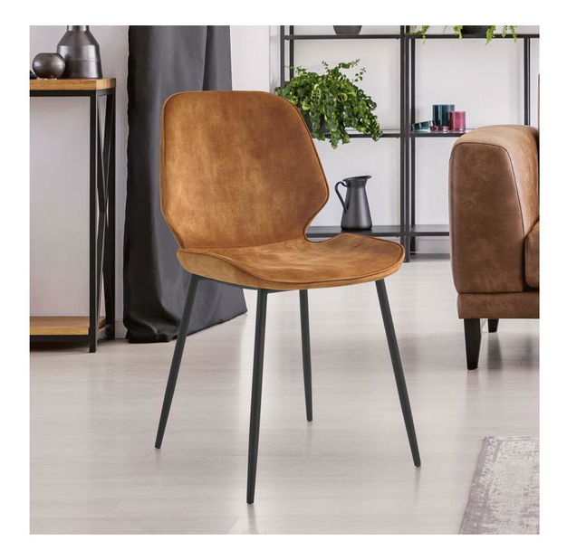 Jedálenská stolička Robby (žltá + čierna)