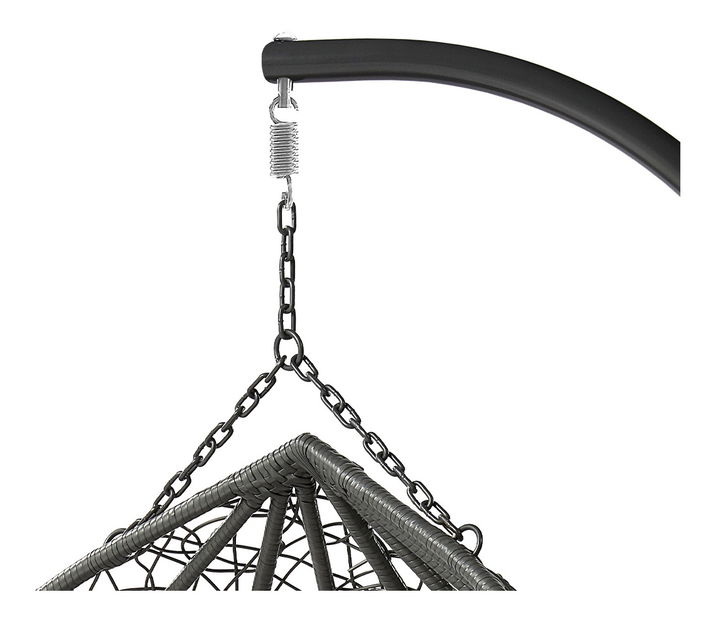 Dvostruka viseća fotelja Loma (siva)