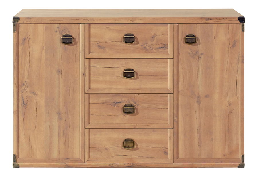 Komoda INDIANA JKOM 2D4S (Borovina antička)