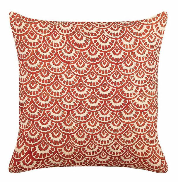 Sada 2 ozdobných vankúšov 45 x 45 cm Rus (červená)