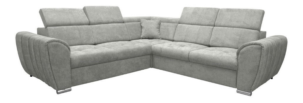 Rohová sedačka BRW Grenade (svetlosivá) (L)