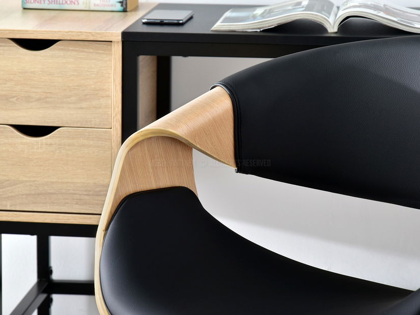 Scaun Rapido (stejar negru + negru)