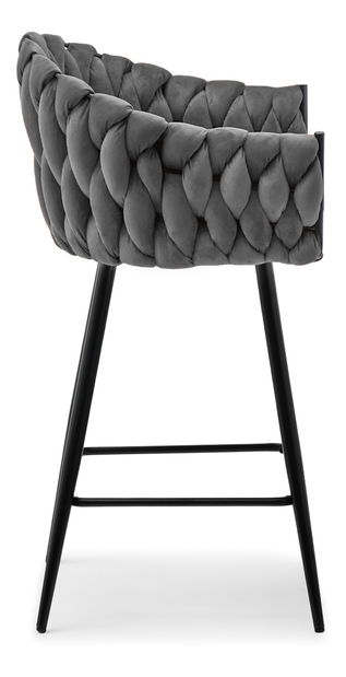 Barová stolička Proenia (sivá + čierna)