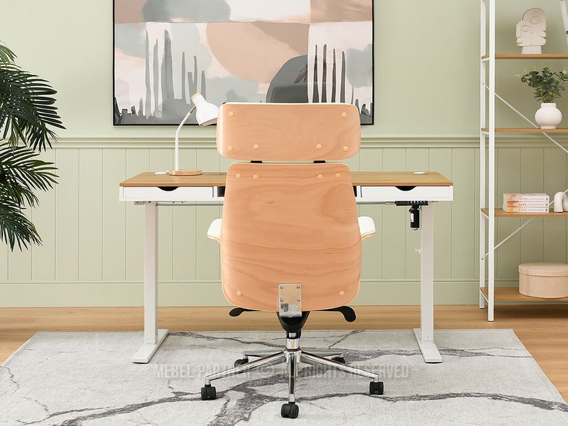 Kreslo Lionel (krémová + chrómová)