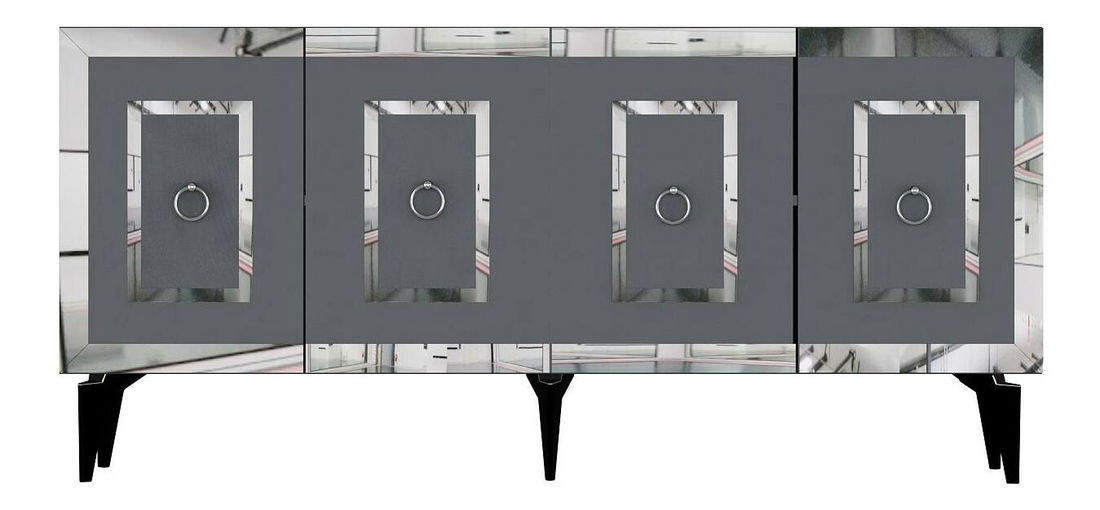 Dulap Pemava 1 (antracit + arigintiu) 