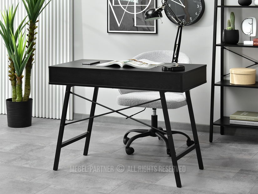 PC stolík Fallon (čierna)