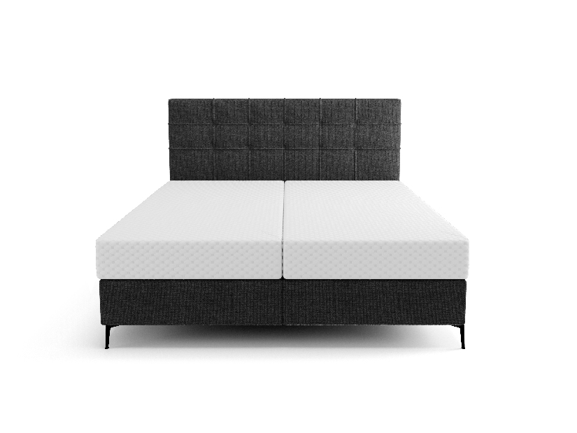 Jednostruki krevet 120 cm Infernus Comfort (crna) (s podnicom, s prostorom za odlaganje)