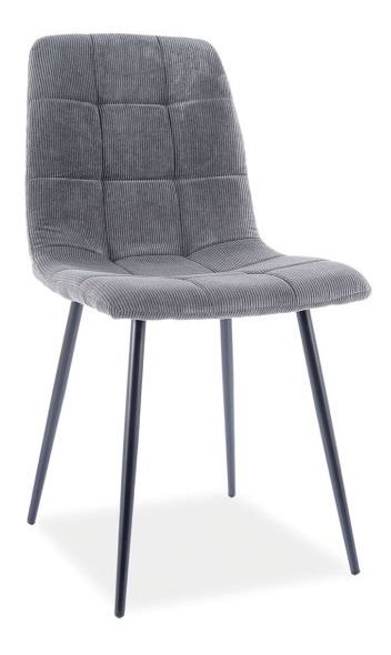 Jedálenská stolička Marlana (sivá + čierna)