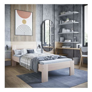 Pat de o persoană 90 cm Matilly (fag)