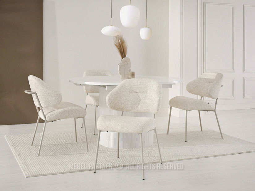 Stolička Estrida K (krémová + sivá)