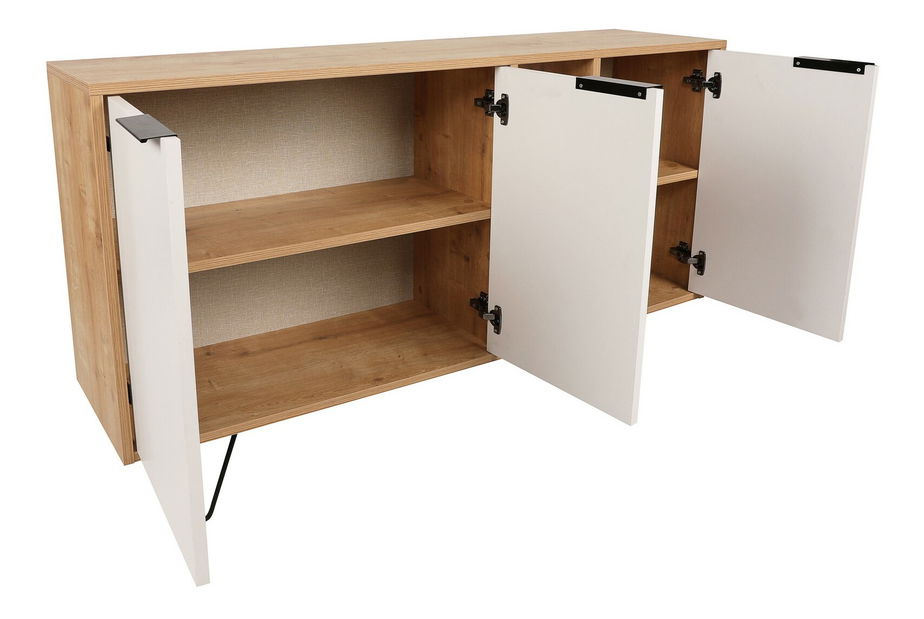 Dulap Clarissa (Stejar + Alb)