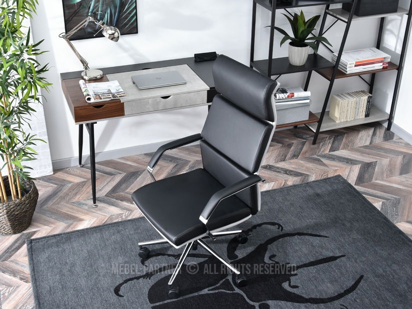 Fotel Blondie (fekete + króm)