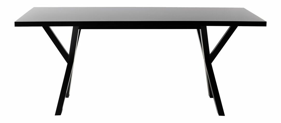 Masă de sufragerie Lupla (pentru 8 persoane) (negru)