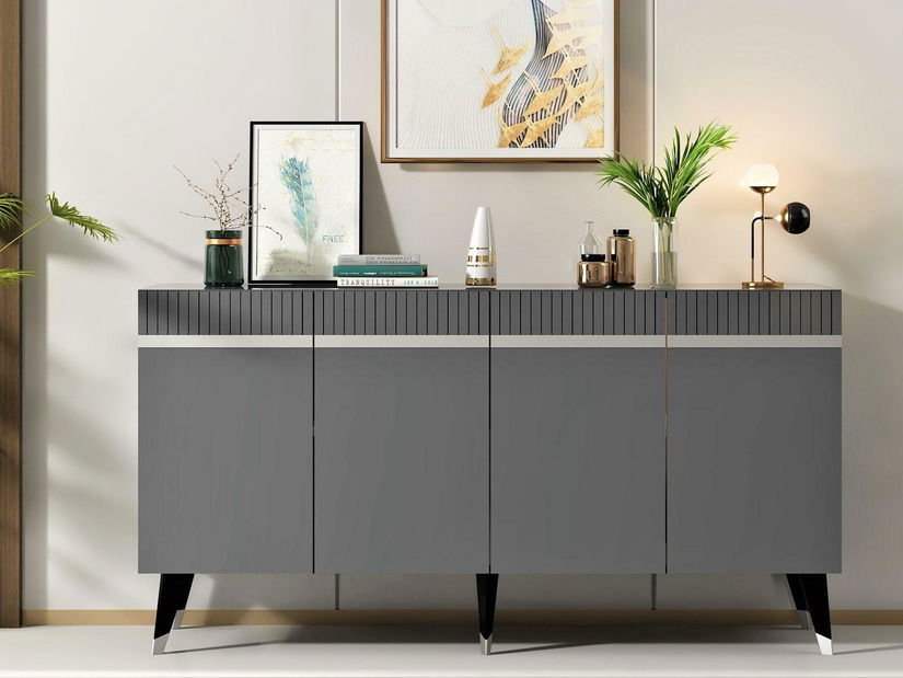 Skrinka Mekebu 2 (antracit + strieborná) 