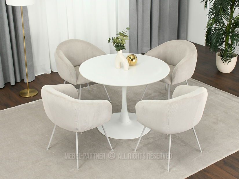 Stolička Mildo (béžová + sivá)