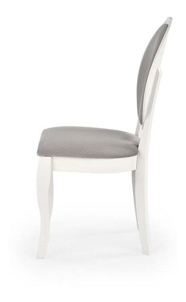 Blagovaonska stolica Velly (bijela + siva)