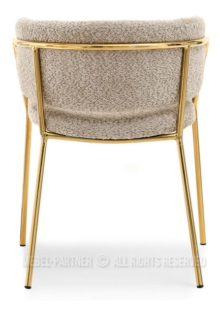 Scaun Sorento (bej închis + auriu)