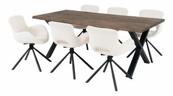 Set de masă Ttaria (natural + alb-gălbui)