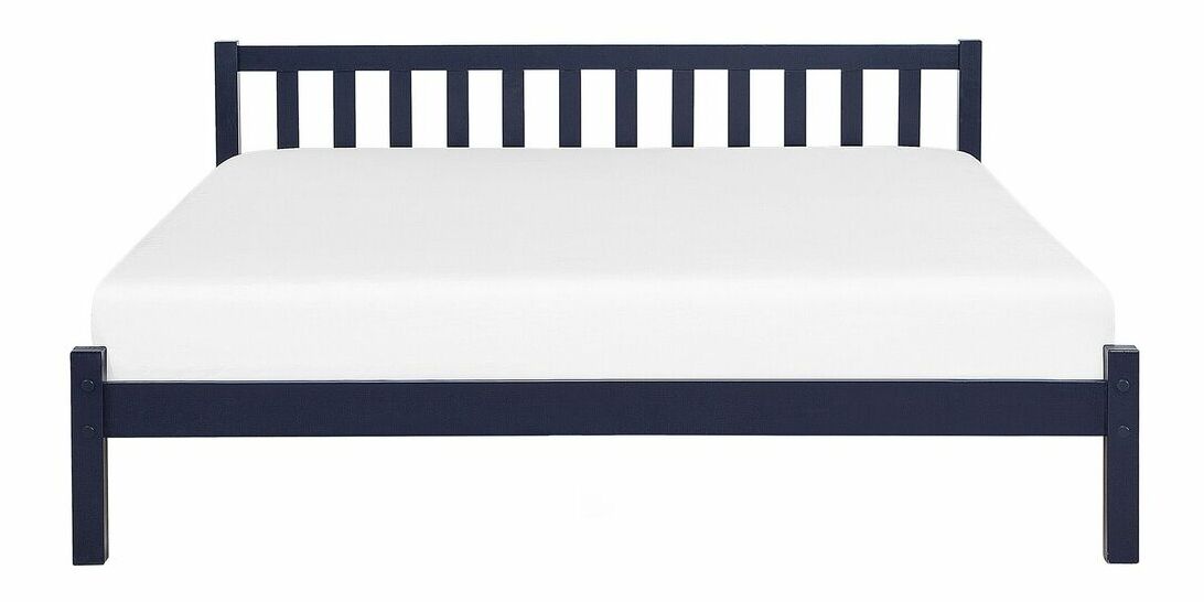 Pat 140x200 cm Floris (albastru marin)