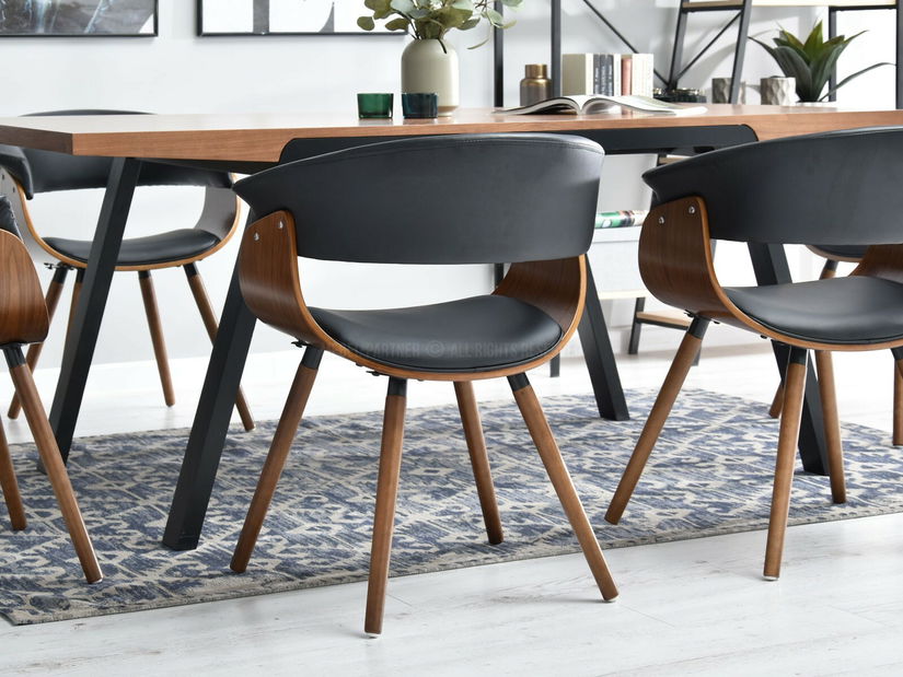 Stolica Enzo K (tamni orah + orah)