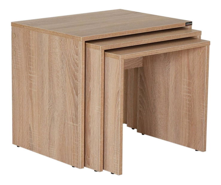 Set 3 măsuțe de cafea Santossa (stejar sonoma)