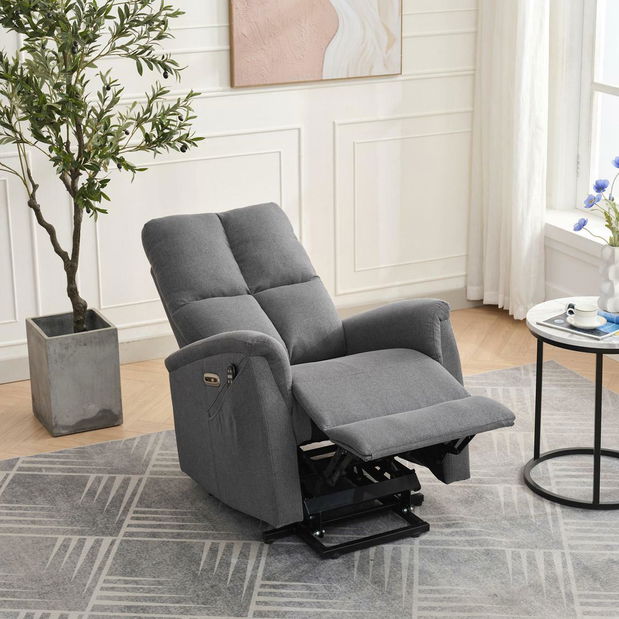 Polohovacie kreslo Tesalureza (sivá)