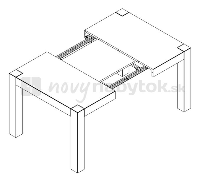 Masă de sufragerie STOL/110/100 (pentru 4 până la 6 persoane)
