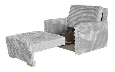 Fotoliu extensibil Clovea Pano I (Gri deschis) (cu sp. depozitare)