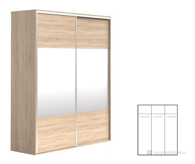 Dulap de haine F19 SZF2M/200