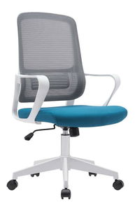 Uredska fotelja SALOMI (siva + petrolej + bijela)
