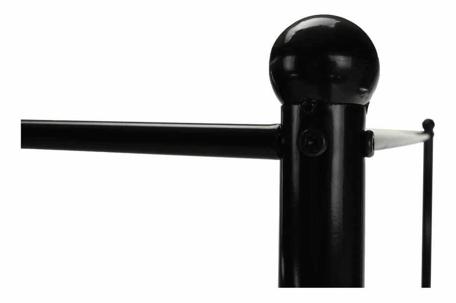 Franciaágy 160 cm Anabella (fekete)