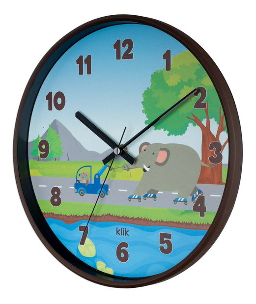 Nástenné hodiny Hana (hnedá)