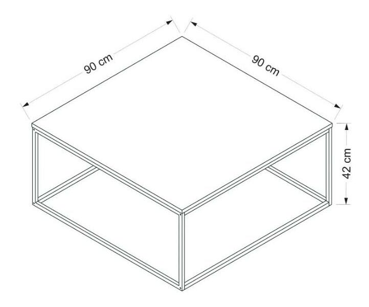 Măsuță de cafea London (alb)