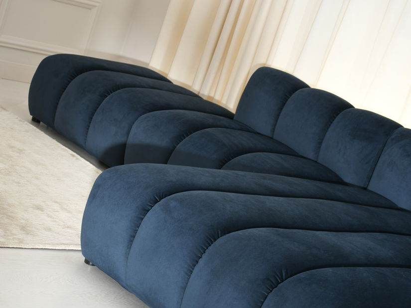 Rohová sedačka Organice (čierna)