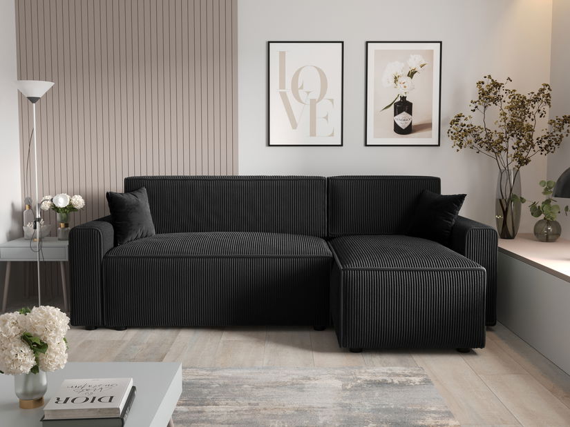 Rohová sedacia súprava Mirage Bis Sed (tmavosivá) (P)