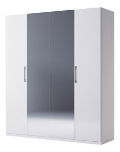 Dulap de haine Babylon B13 (Alb + Alb lucios)