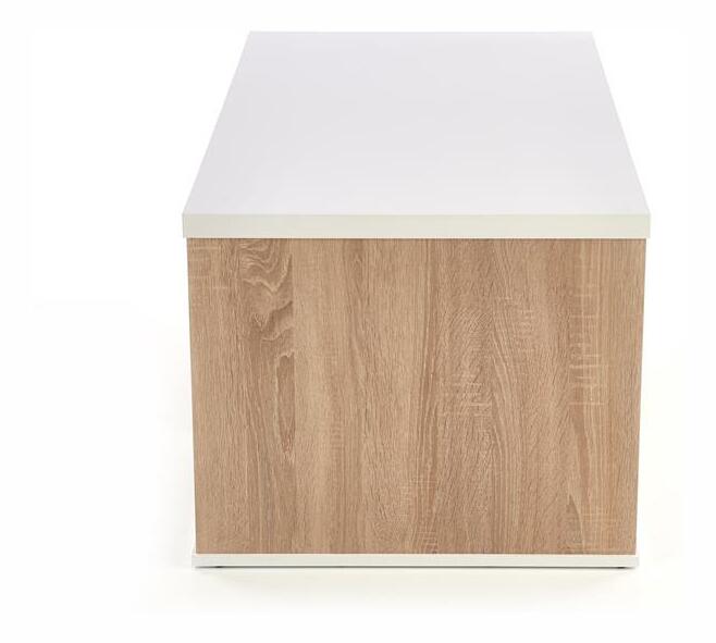Konferenčný stolík Perenna (dub sonoma + biela)