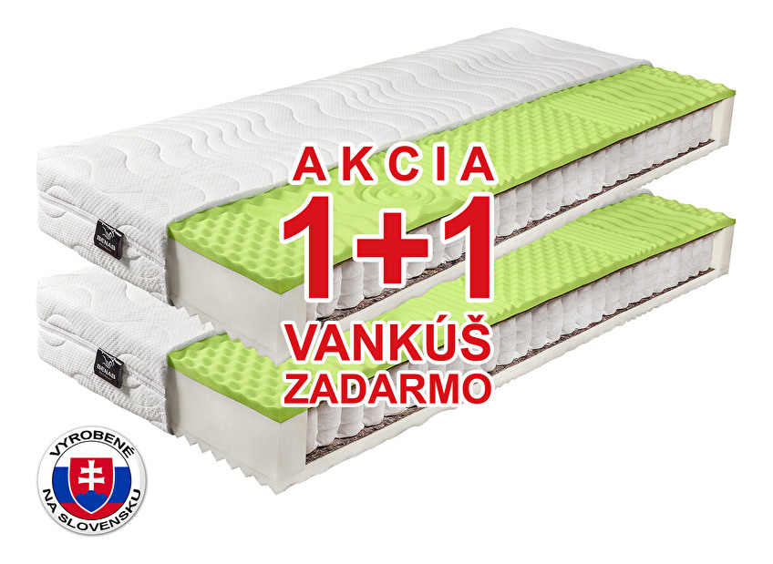 Taštičkový matrac Benab Ergomax 200x90 cm (T3/T4) (s vankúšmi) *AKCIA 1+1 *výpredaj