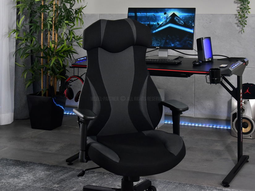 Kreslo Icco (šedá + čierna)