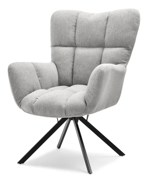 Kreslo Kikino X (sivá + čierna)